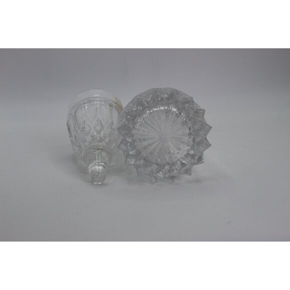 Vintage Crystal Decanter, Czech Mouthwash Dispenser, Dental Gift - Picture 6 of 9